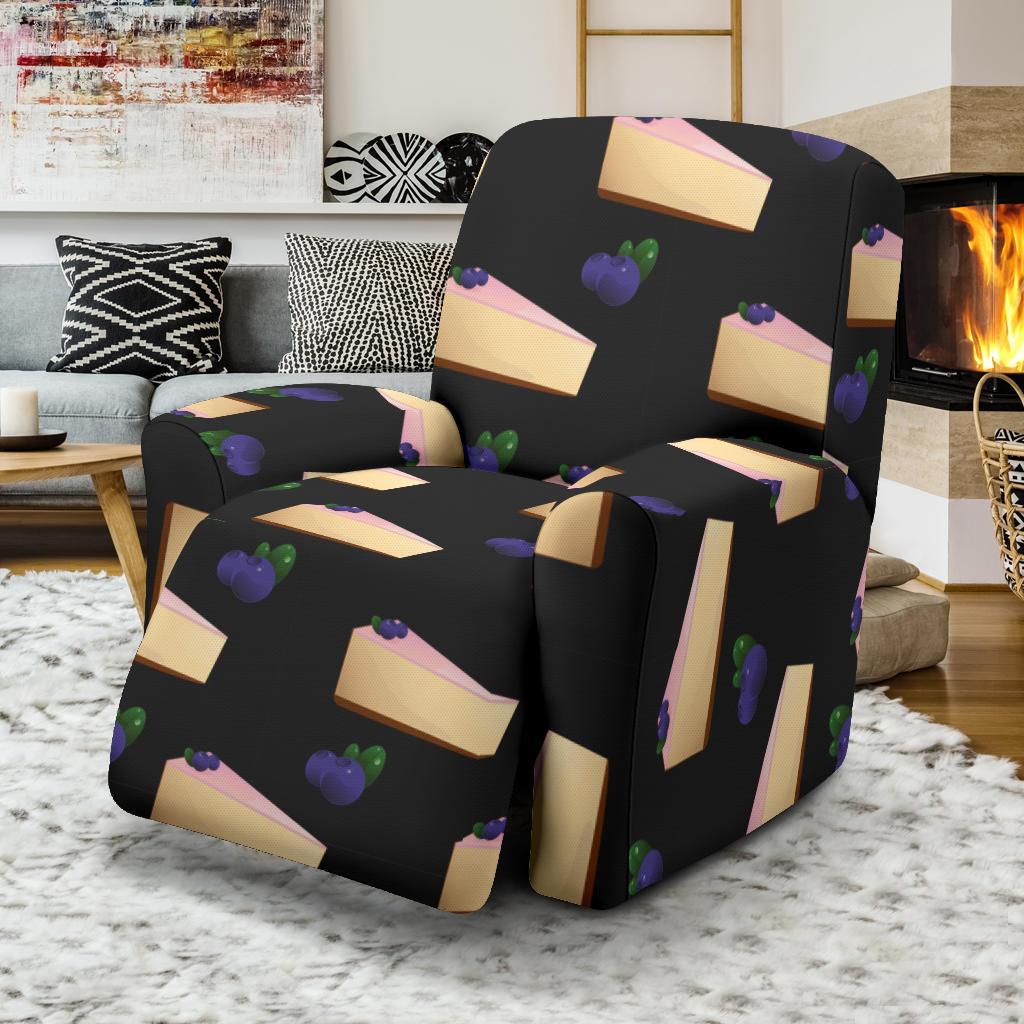 Cheesecake blueberry Pattern Print Design CK01 Recliner Slipcover-JORJUNE.COM