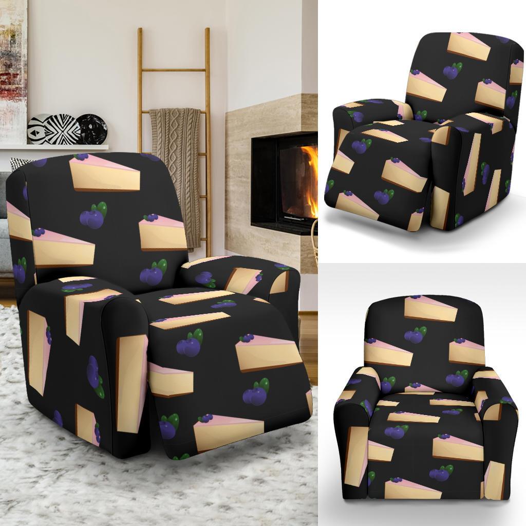 Cheesecake blueberry Pattern Print Design CK01 Recliner Slipcover-JORJUNE.COM