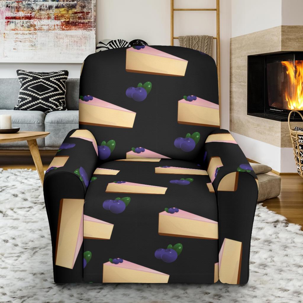 Cheesecake blueberry Pattern Print Design CK01 Recliner Slipcover-JORJUNE.COM