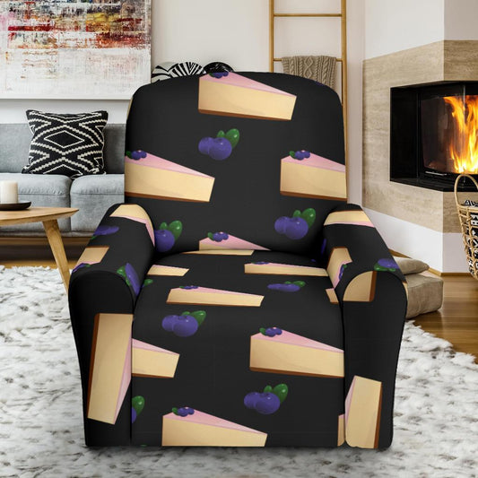 Cheesecake blueberry Pattern Print Design CK01 Recliner Slipcover-JORJUNE.COM