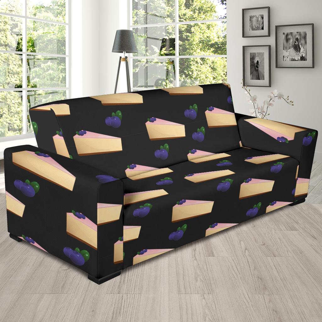 Cheesecake blueberry Pattern Print Design CK01 Sofa Slipcover-JORJUNE.COM