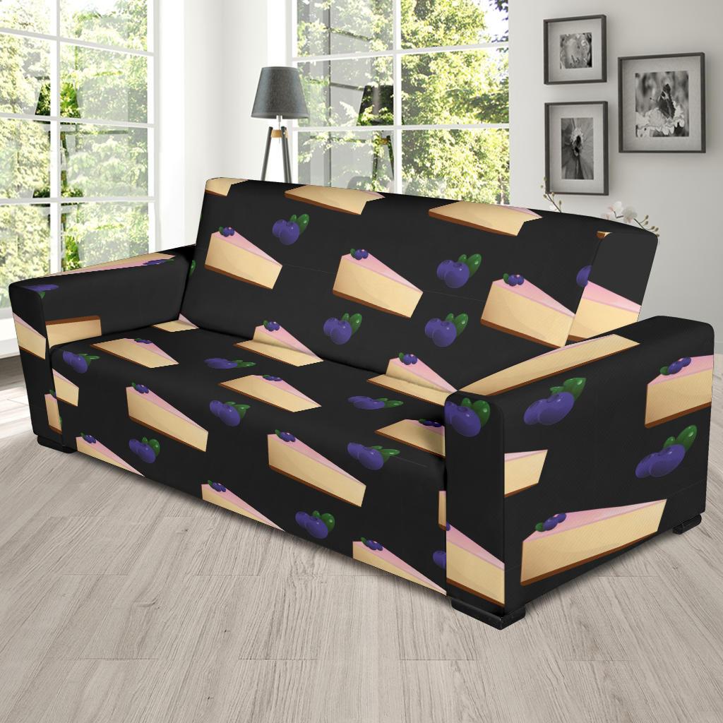 Cheesecake blueberry Pattern Print Design CK01 Sofa Slipcover-JORJUNE.COM
