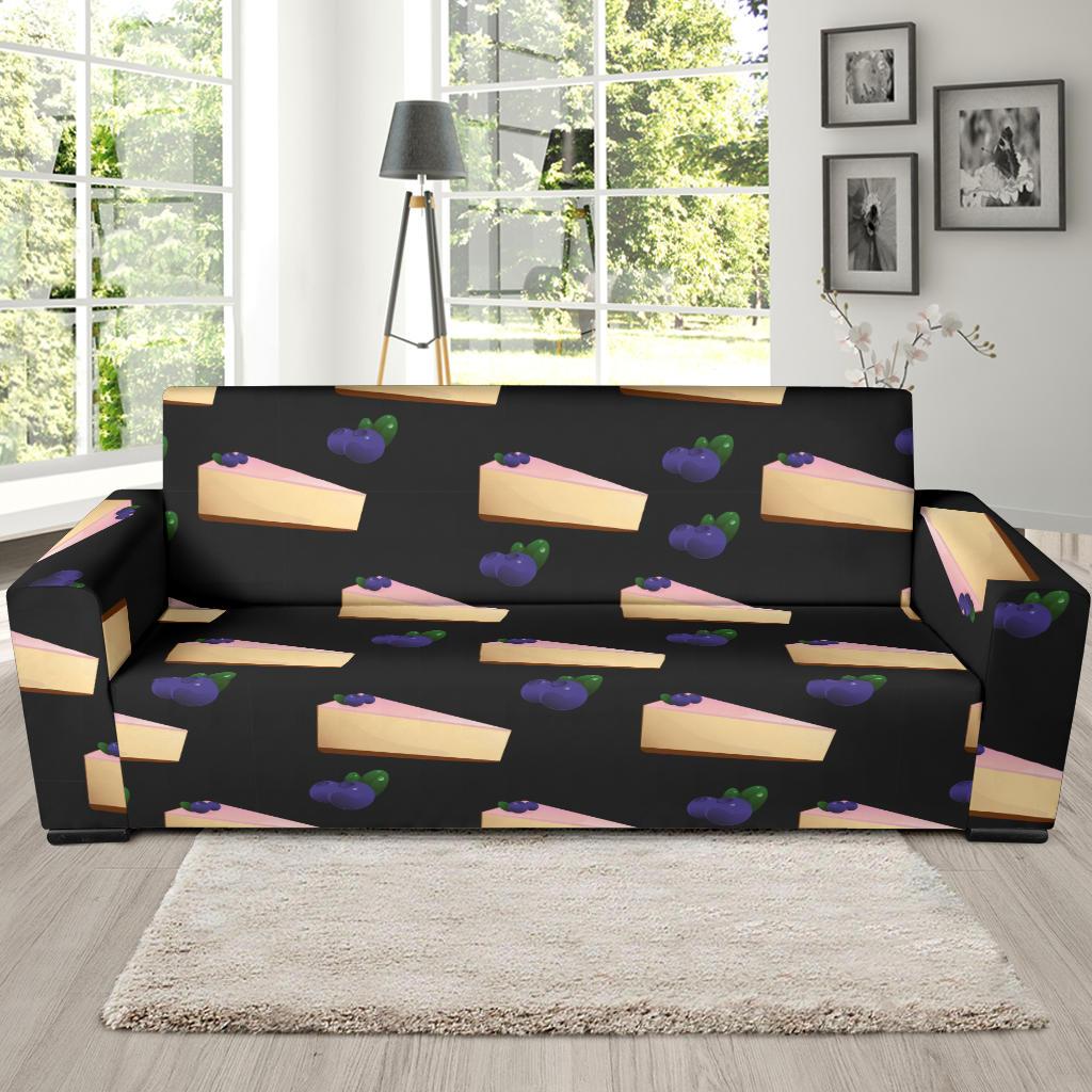 Cheesecake blueberry Pattern Print Design CK01 Sofa Slipcover-JORJUNE.COM