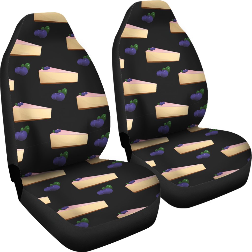 Cheesecake blueberry Pattern Print Design CK01 Universal Fit Car Seat Covers