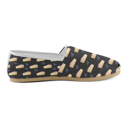 Cheesecake blueberry Pattern Print Design CK01 Women Casual Shoes-JorJune.com