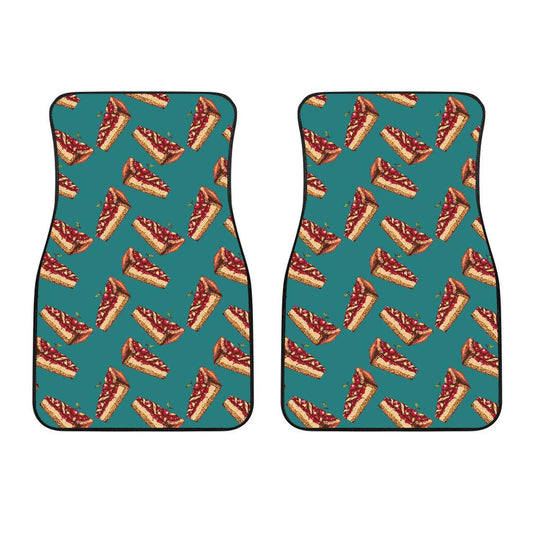 Cheesecake Cherry Pattern Print Design CK03 Car Floor Mats-JorJune