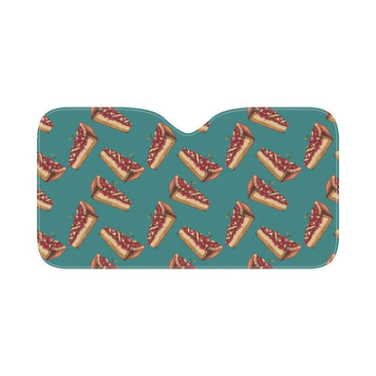 Cheesecake Cherry Pattern Print Design CK03 Car Sun Shade-JorJune