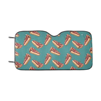 Cheesecake Cherry Pattern Print Design CK03 Car Sun Shade-JorJune