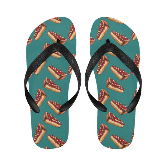 Cheesecake Cherry Pattern Print Design CK03 Flip Flops-JorJune