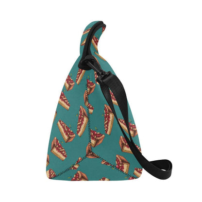 Cheesecake Cherry Pattern Print Design CK03 Neoprene Lunch Bag-JorJune