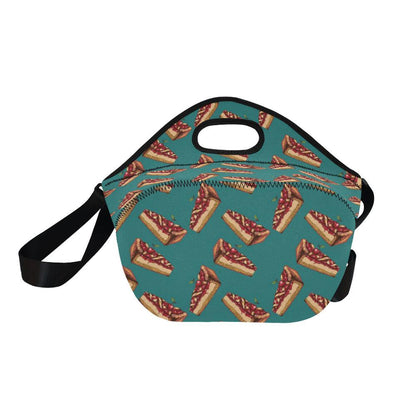 Cheesecake Cherry Pattern Print Design CK03 Neoprene Lunch Bag-JorJune