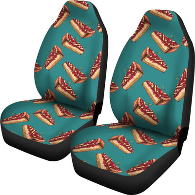 Cheesecake Cherry Pattern Print Design CK03 Universal Fit Car Seat Covers
