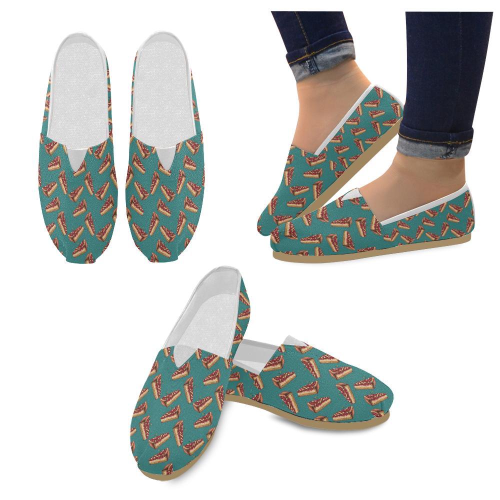 Cheesecake Cherry Pattern Print Design CK03 Women Casual Shoes-JorJune.com