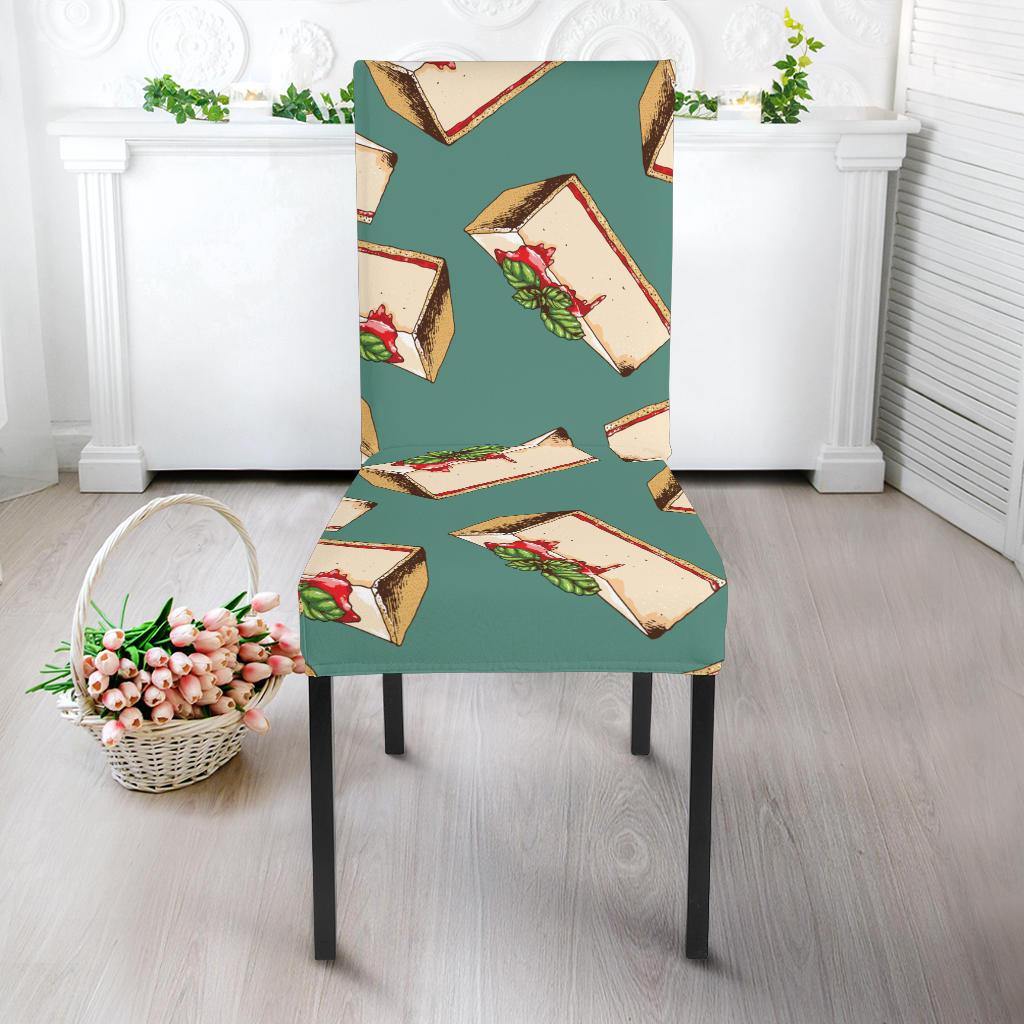 Cheesecake Pattern Print Design CK02 Dining Chair Slipcover-JORJUNE.COM