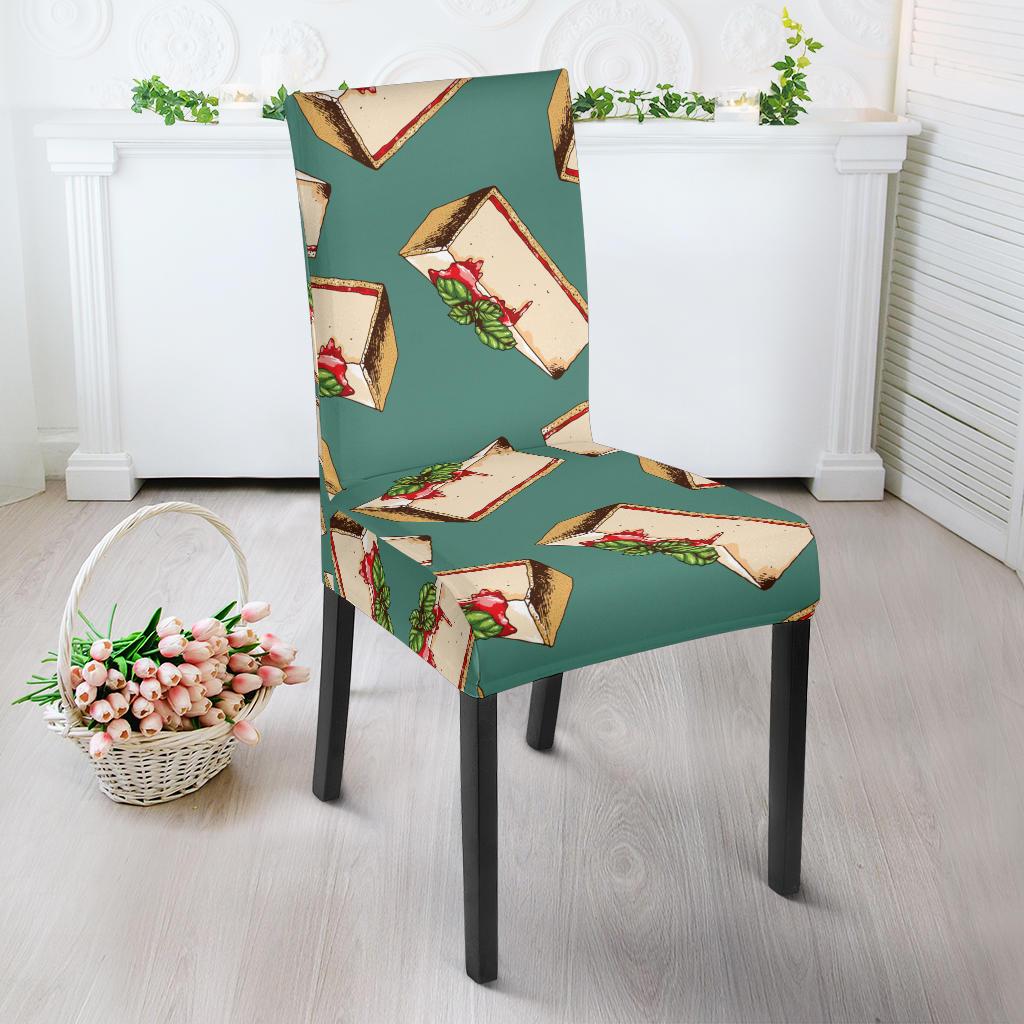 Cheesecake Pattern Print Design CK02 Dining Chair Slipcover-JORJUNE.COM