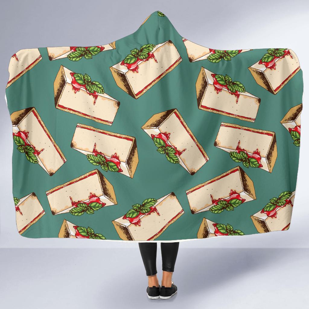 Cheesecake Pattern Print Design CK02 Hooded Blanket-JORJUNE.COM