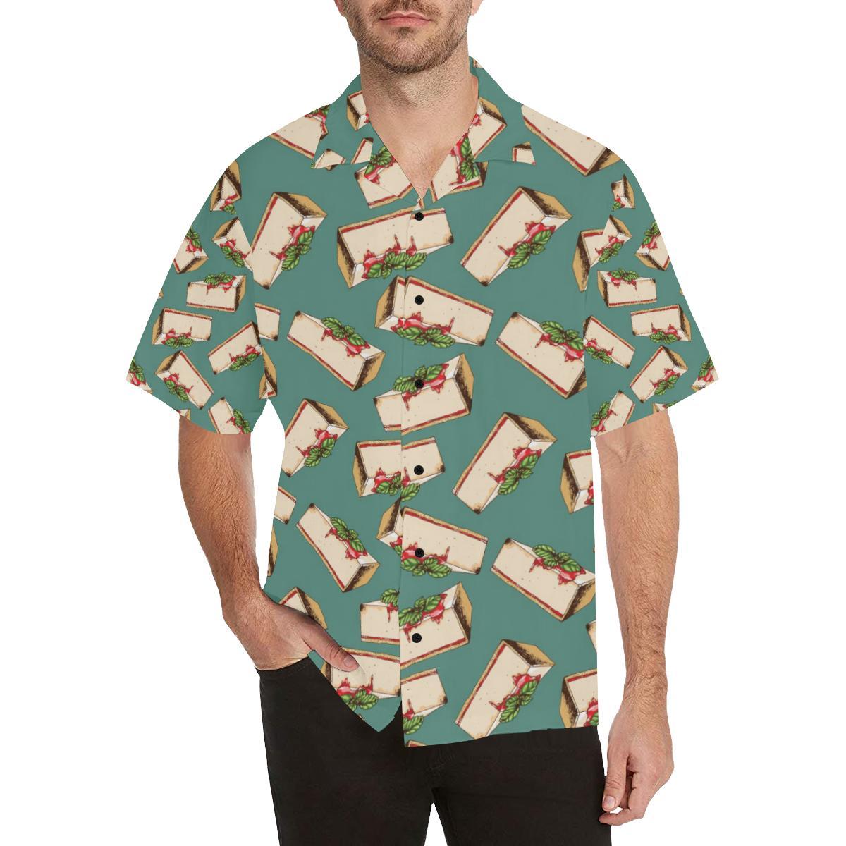 Cheesecake Pattern Print Design CK02 Men Hawaiian Shirt-JorJune