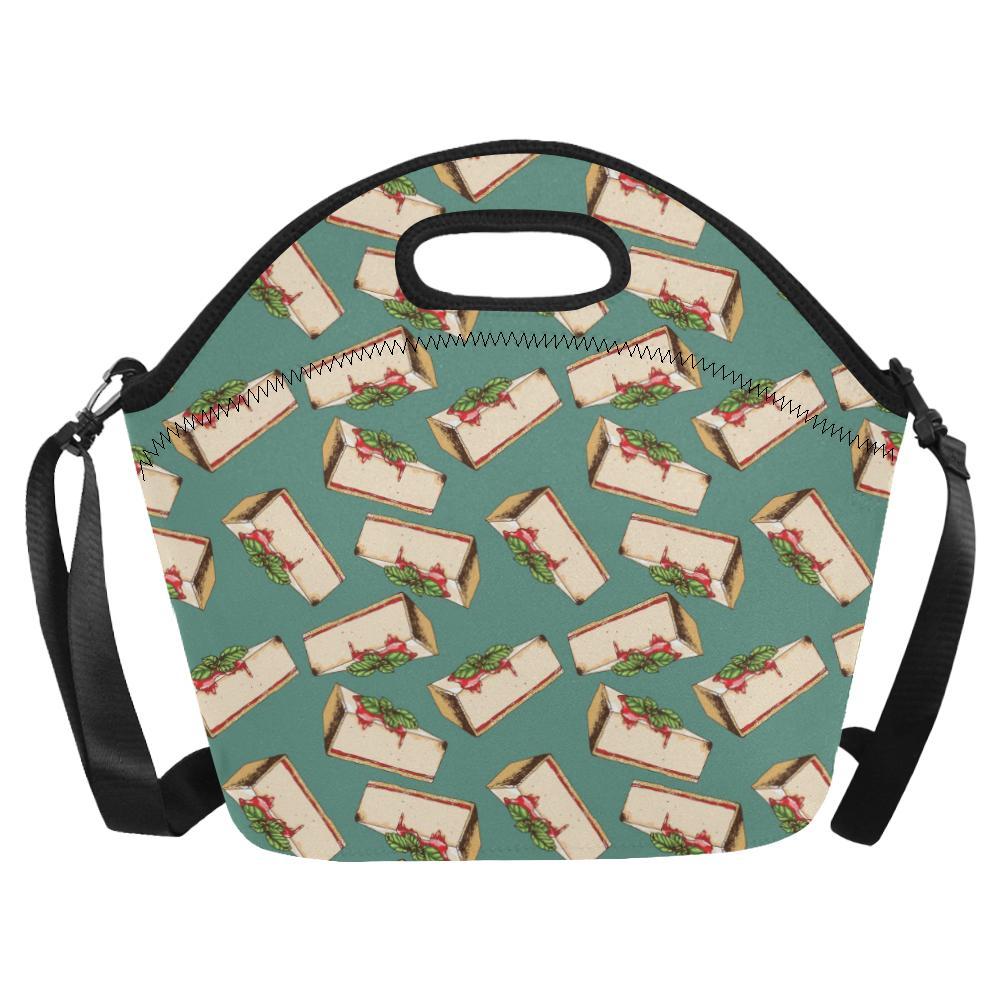 Cheesecake Pattern Print Design CK02 Neoprene Lunch Bag-JorJune