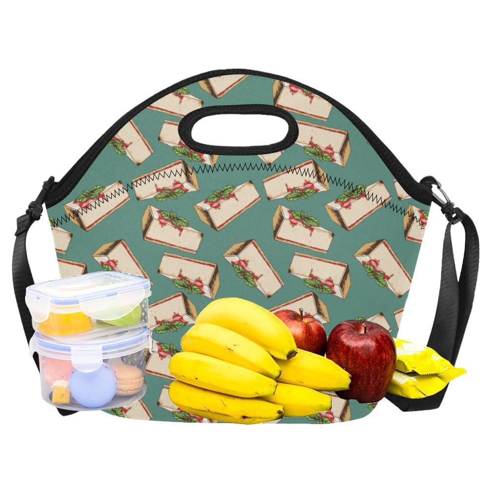 Cheesecake Pattern Print Design CK02 Neoprene Lunch Bag-JorJune