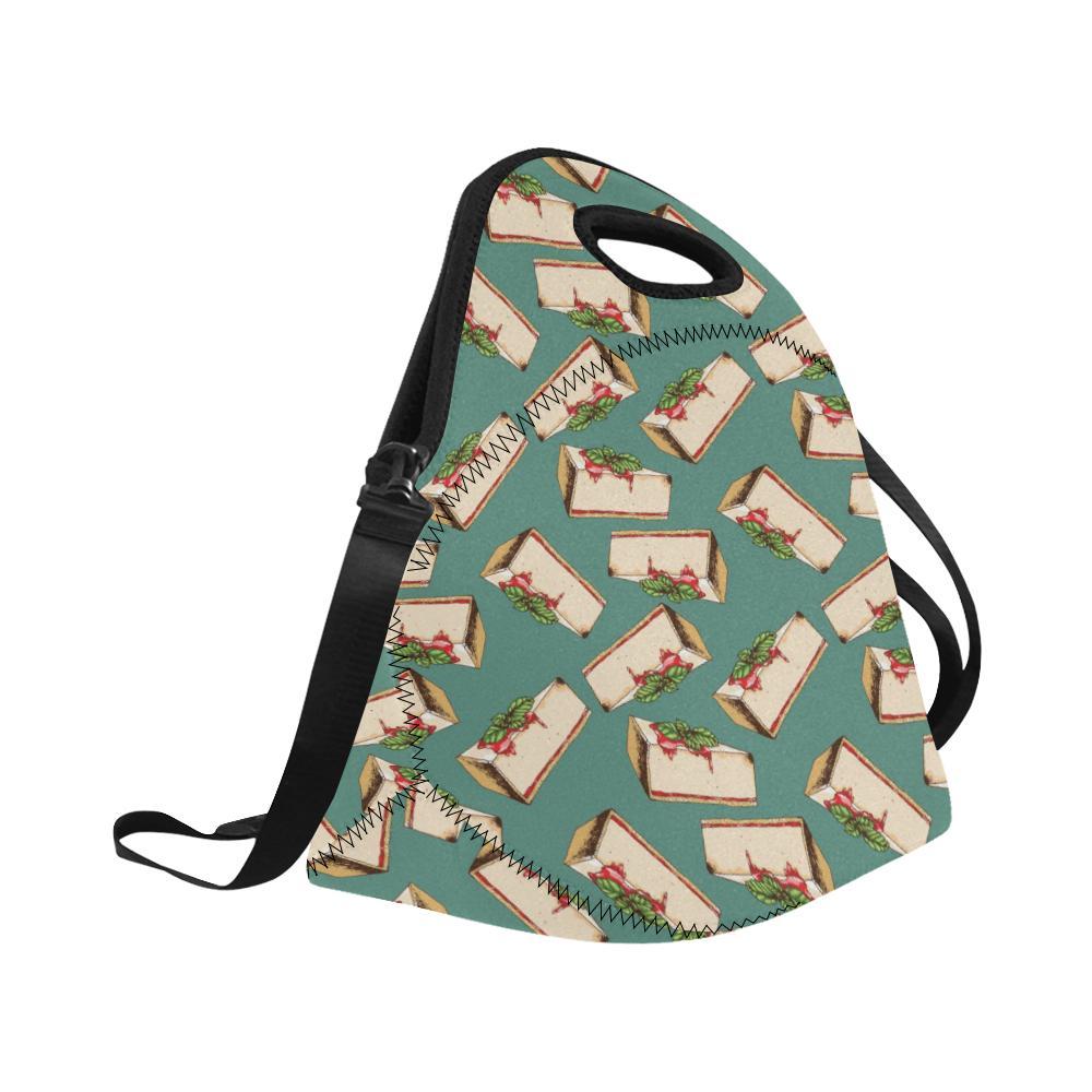 Cheesecake Pattern Print Design CK02 Neoprene Lunch Bag-JorJune