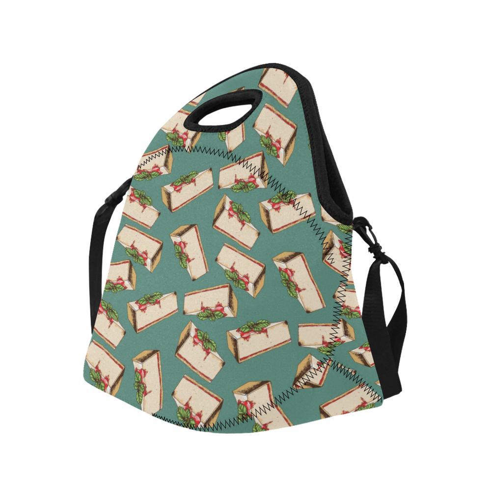 Cheesecake Pattern Print Design CK02 Neoprene Lunch Bag-JorJune