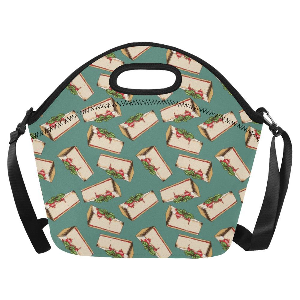 Cheesecake Pattern Print Design CK02 Neoprene Lunch Bag-JorJune