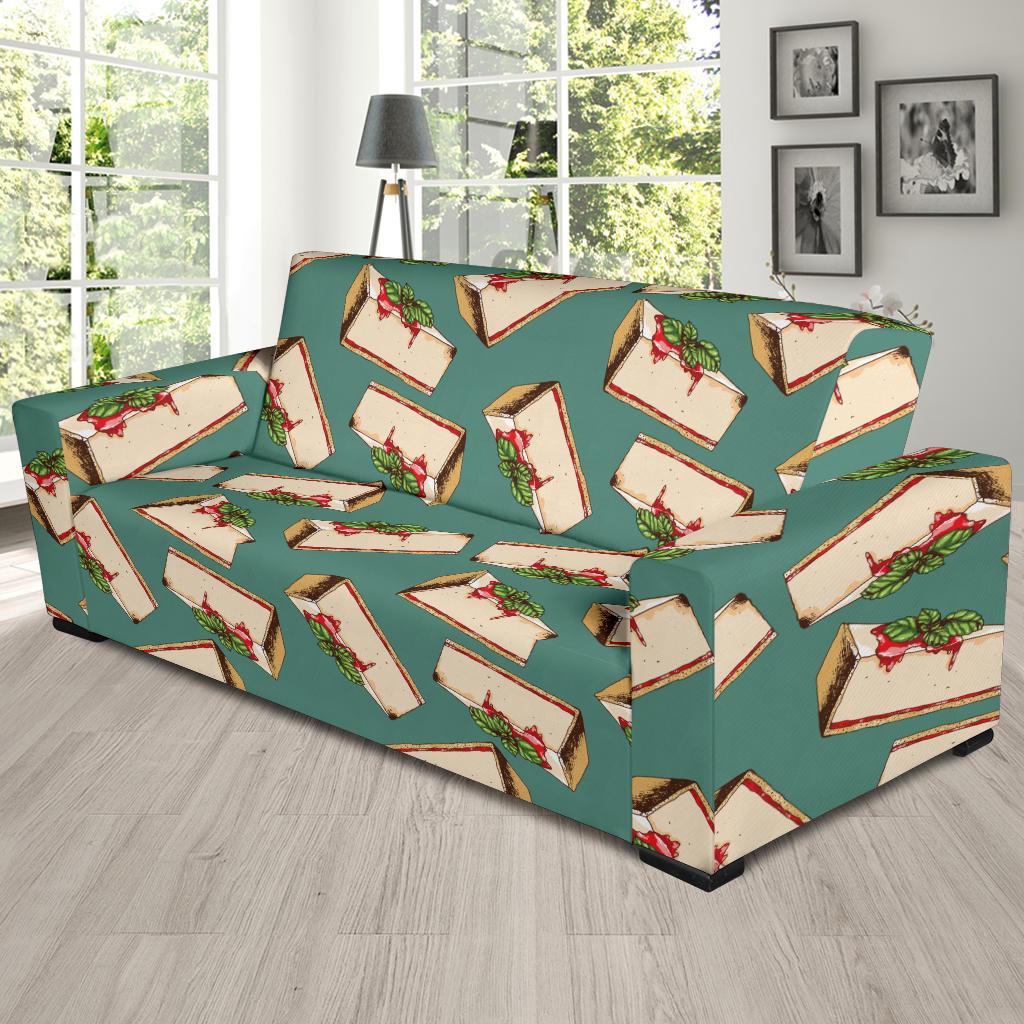 Cheesecake Pattern Print Design CK02 Sofa Slipcover-JORJUNE.COM