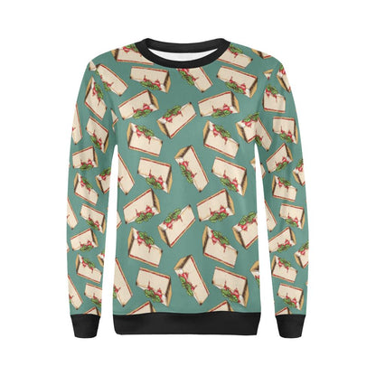 Cheesecake Pattern Print Design CK02 Women Long Sleeve Sweatshirt-JorJune