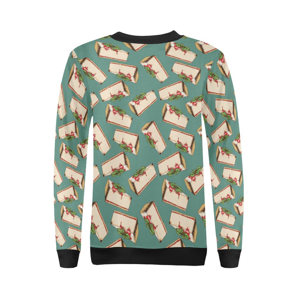 Cheesecake Pattern Print Design CK02 Women Long Sleeve Sweatshirt-JorJune