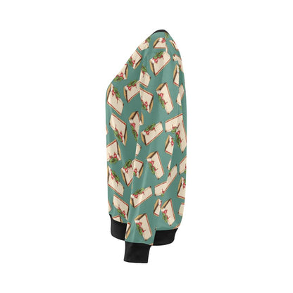 Cheesecake Pattern Print Design CK02 Women Long Sleeve Sweatshirt-JorJune
