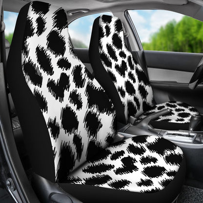 Cheetah Black Print Pattern Universal Fit Car Seat Covers