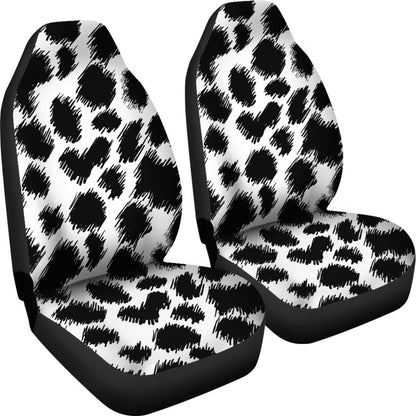Cheetah Black Print Pattern Universal Fit Car Seat Covers
