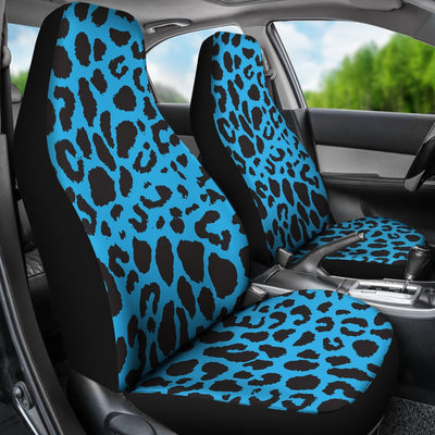 Cheetah Blue Print Pattern Universal Fit Car Seat Covers