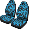 Cheetah Blue Print Pattern Universal Fit Car Seat Covers