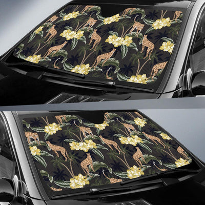 Cheetah Pattern Print Design 04 Car Sun Shade-JORJUNE.COM