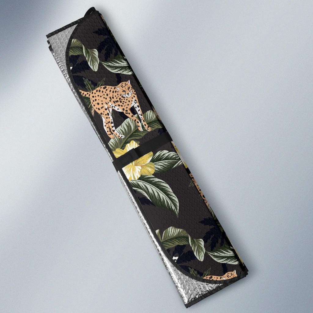 Cheetah Pattern Print Design 04 Car Sun Shade-JORJUNE.COM