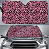 Cheetah Pink Pattern Print Design 01 Car Sun Shade-JORJUNE.COM