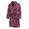 Cheetah Pink Pattern Print Design 01 Men Bathrobe-JORJUNE.COM