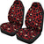 Cheetah Red Print Pattern Universal Fit Car Seat Covers