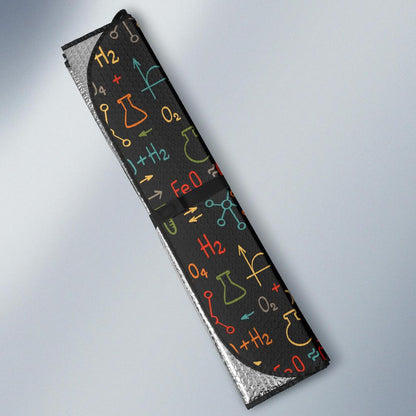 Chemical Pattern Print Design 03 Car Sun Shade-JORJUNE.COM
