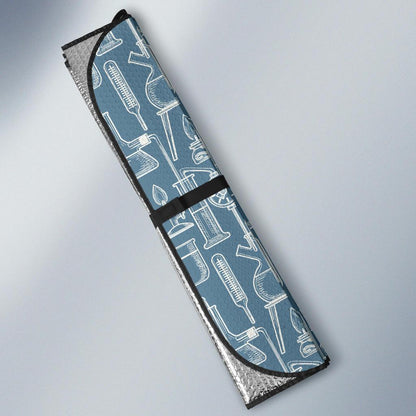 Chemical Pattern Print Design 05 Car Sun Shade-JORJUNE.COM