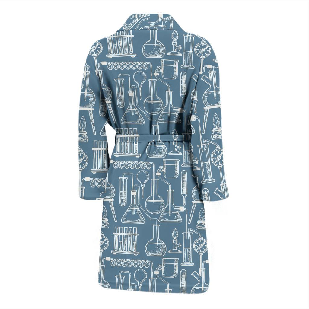 Chemical Pattern Print Design 05 Men Bathrobe-JORJUNE.COM