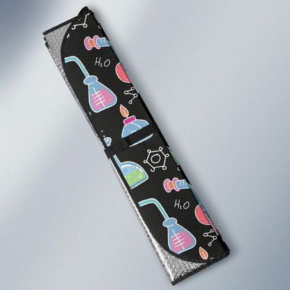 Chemical Pattern Print Design 06 Car Sun Shade-JORJUNE.COM