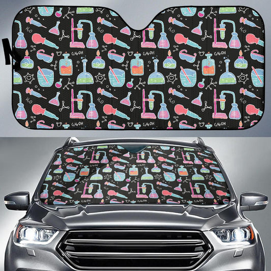 Chemical Pattern Print Design 06 Car Sun Shade-JORJUNE.COM