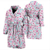 Cherry Blossom Pattern Print Design 01 Men Bathrobe-JORJUNE.COM