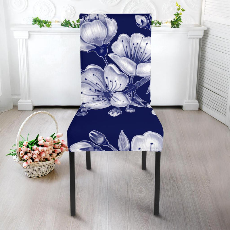 Cherry Blossom Pattern Print Design CB01 Dining Chair Slipcover-JORJUNE.COM