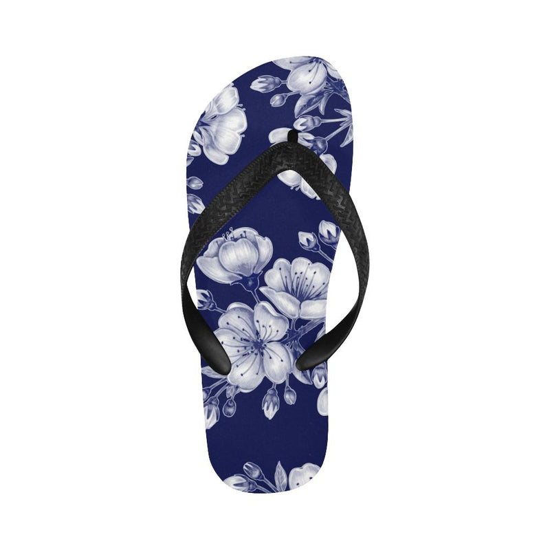 Cherry Blossom Pattern Print Design CB01 Flip Flops-JorJune