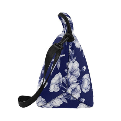 Cherry Blossom Pattern Print Design CB01 Neoprene Lunch Bag-JorJune