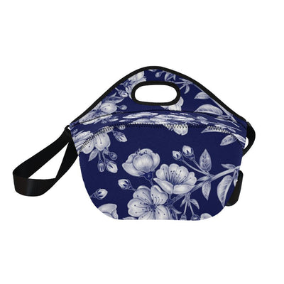 Cherry Blossom Pattern Print Design CB01 Neoprene Lunch Bag-JorJune