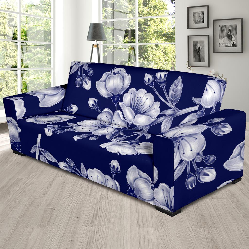 Cherry Blossom Pattern Print Design CB01 Sofa Slipcover-JORJUNE.COM